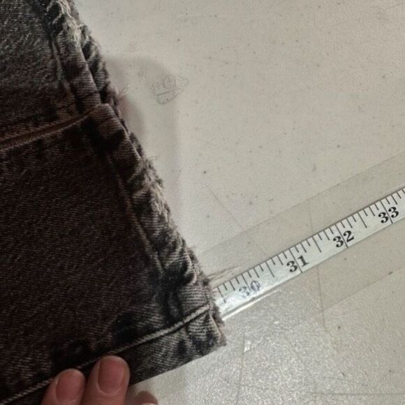 Good American Womens Curve Twist Slit Hem Straight Jeans Charcoal Gray Size 8/29 - Picture 13 of 13